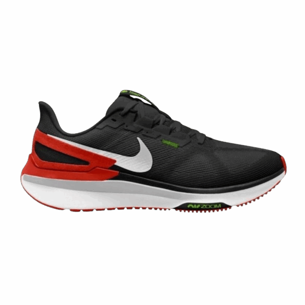 NIKE STRUCTURE 25 Laufschuhe Herren BLACK/WHITE-PICANTE RED-A 40