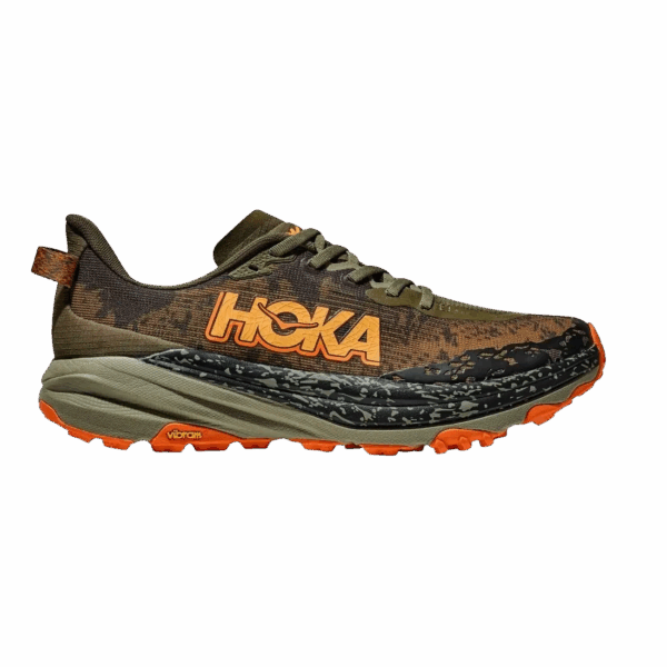 HOKA SPEEDGOAT 6 Trailschuhe Herren ANTIQUE OLIVE / SQUASH 2E (breit) 41 1/3
