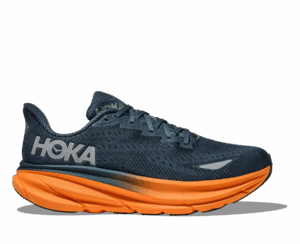 HOKA CLIFTON 9 GTX Herren Laufschuhe Stormy Skies / Orange Zest