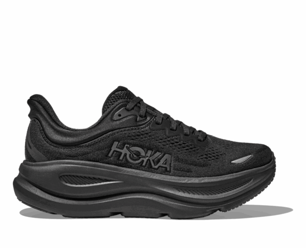 HOKA BONDI 9 Laufschuhe Herren BLACK / BLACK 2E (breit) 44