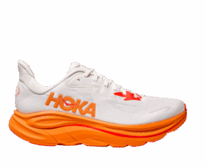 HOKA CLIFTON 10 Laufschuhe Herren FROST / ORANGE ZEST D (normal) 49 1/3