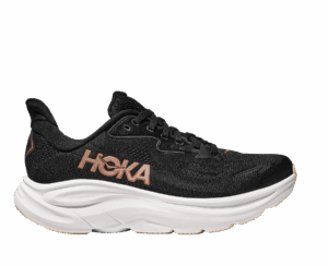 HOKA CLIFTON 10 Laufschuhe Damen BLACK / ROSE GOLD B (normal) 38