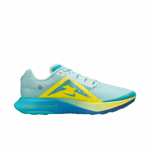 NIKE ZOOMX ULTRAFLY TRAIL Herren Laufschuhe DUSTY CACTUS/OPTI YELLOW/GLACIER BLUE