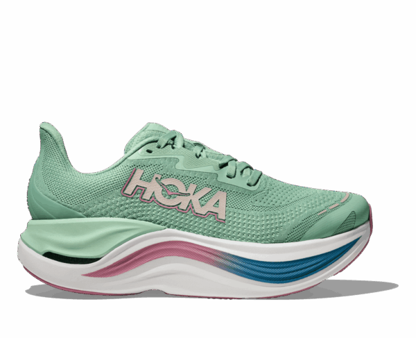 HOKA SKYWARD X Laufschuhe Damen JADEITE / DRIED ROSE 38 2/3