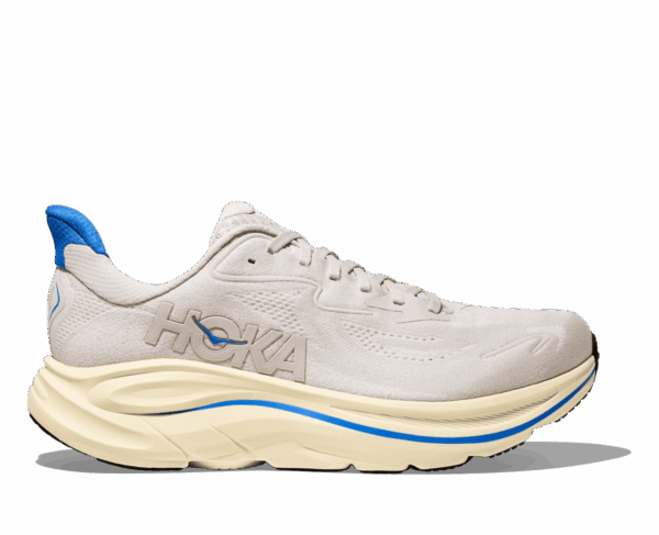HOKA CLIFTON 10 Laufschuhe Herren STUCCO / VIRTUAL BLUE D (normal) 41 1/3