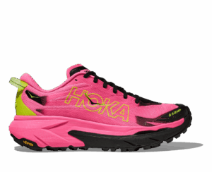 Hoka MAFATE 5 Trailschuhe Damen NEON ROSE / BLACK B (normal) 38