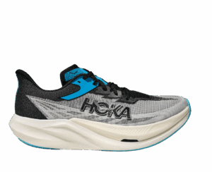 Hoka ROCKET X 3 Laufschuhe Unisex WHITE / BLACK 42 2/3