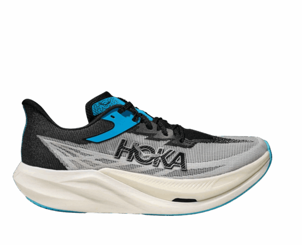 Hoka ROCKET X 3 Laufschuhe Unisex WHITE / BLACK 44 2/3