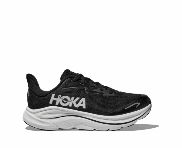 HOKA CLIFTON 10 BIG KIDS Laufschuhe Kinder BLACK / WHITE 36