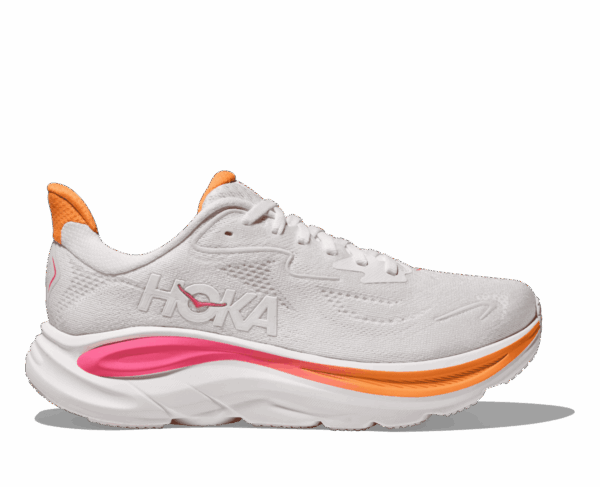 Hoka CLIFTON 10 Damen WHITE / ELECTRIC ROSE Gr. 36 2/3 Weite B (normal)