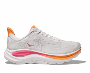 Hoka CLIFTON 10 Damen WHITE / ELECTRIC ROSE Gr. 38 2/3 Weite B (normal)