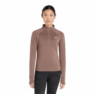 NEW BALANCE Athletics Heat Grid 1/2 Zip LS-Shirt Damen EAT S