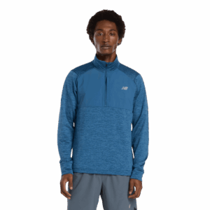 NEW BALANCE Athletics Heat Grid 1/2 Zip LS-Shirt Herren BLUE S