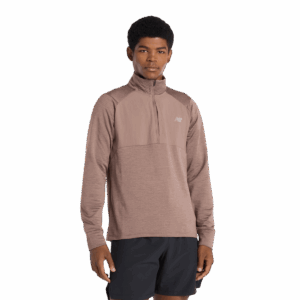 NEW BALANCE Athletics Heat Grid 1/2 Zip LS-Shirt Herren GREEN S