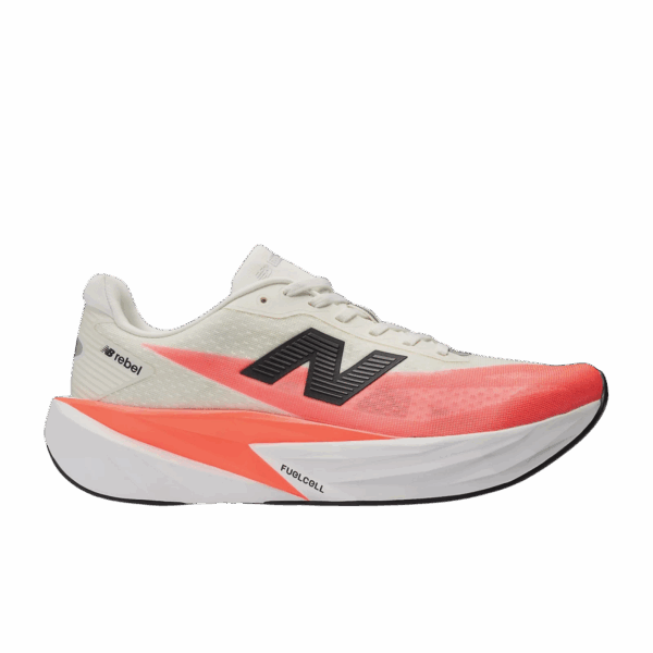 New Balance FUELCELL REBEL V5 Laufschuhe Herren URGENT RED/WHITE/SEA SALT D (normal) 43