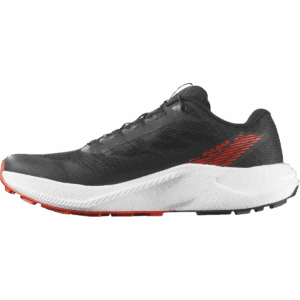 Salomon PULSAR Trailschuhe Herren Black/White/Cherry Tomato 48