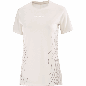 SALOMON SENSE AERO SS TEE GFX W Damen WHISPER WHITE/WHITE S