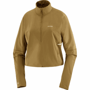 SALOMON SENSE AERO HYBD CP PLVR Pullover W Damen BRILLIANT OLIVE L