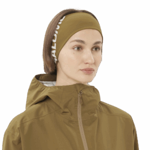 SALOMON RS PRO HEADBAND Unisex BRILLIANT OLIVE/WHITE