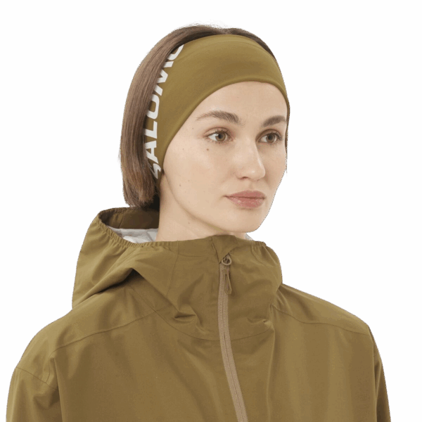 SALOMON RS PRO HEADBAND Unisex BRILLIANT OLIVE/WHITE