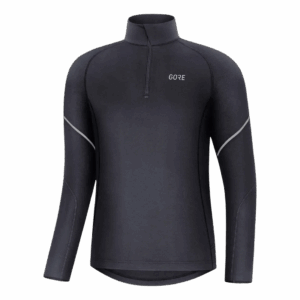 GORE WEAR MID LONG SLEEVE ZIP SHIRT Herren Schwarz L