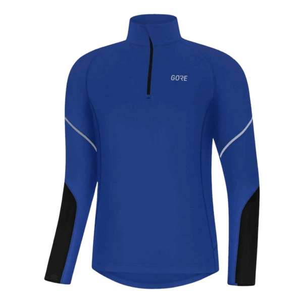 GORE WEAR MID LONG SLEEVE ZIP SHIRT Herren Blau S