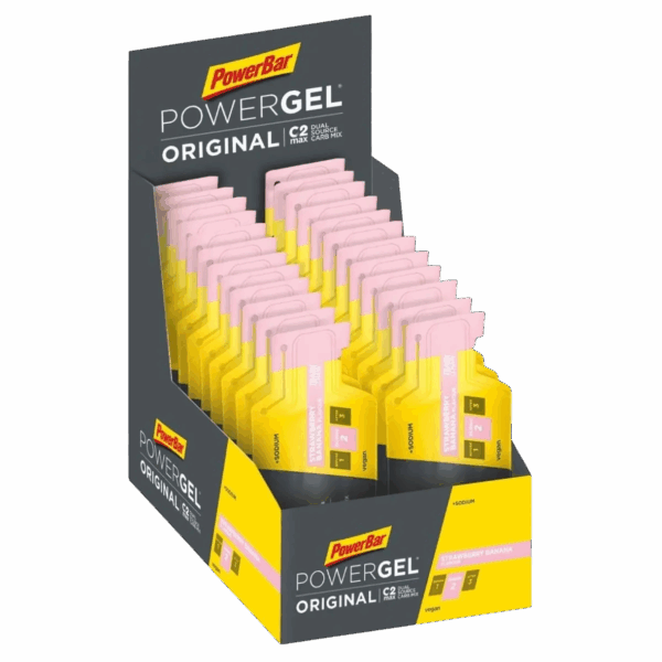 POWERBAR POWERGEL STRAWBERRY-BANANA BOX
