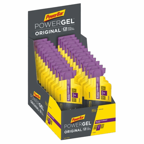 POWERBAR POWERGEL BLACK CURRANT (MIT KOFFEIN) BOX