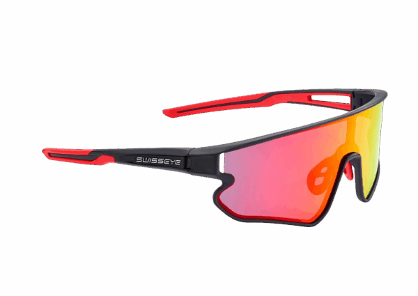 SWISS EYE HURRICANE Sportbrille Unisex BLACK MATT/RED