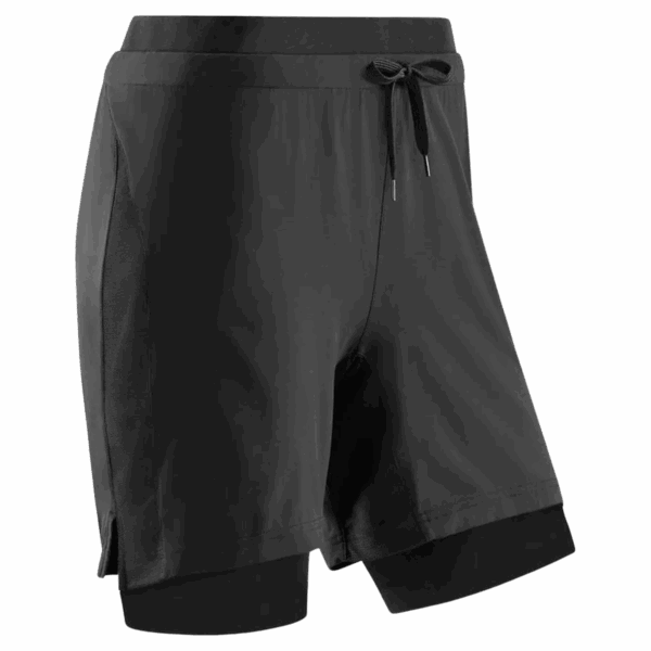 CEP TRAINING 2 IN 1 SHORTS LAUFHOSE Damen Schwarz XS