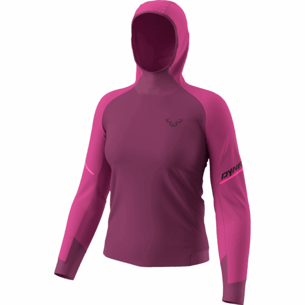 DYNAFIT ALPINE KAPUZENLONGSLEEVE Damen magenta XS