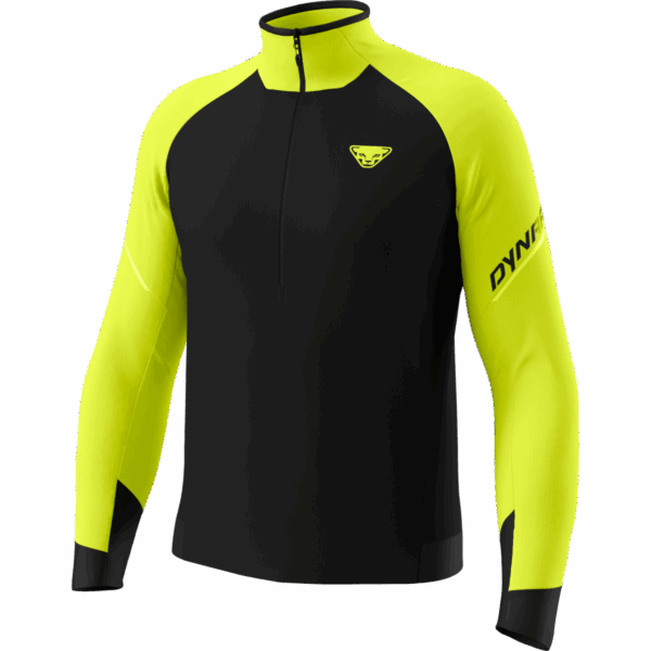 DYNAFIT ALPINE LANGARMSHIRT 1/2 Zip Herren ultra yellow S