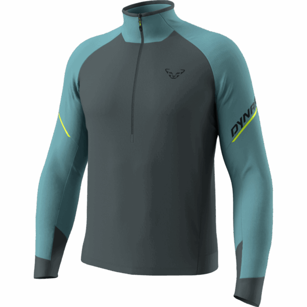 DYNAFIT ALPINE LANGARMSHIRT 1/2 Zip Herren smoke blue XXL