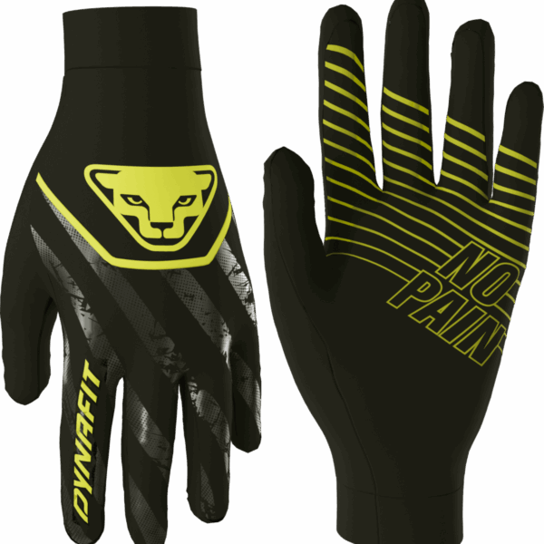 DYNAFIT TRAIL REFLECTIVE GLOVES Unisex black out/yellow Gr. M