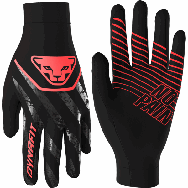 DYNAFIT TRAIL REFLECTIVE GLOVES Unisex black out/pink Gr. M