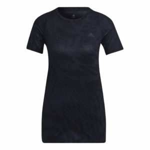 ADIDAS FAST ALLOVER PRINT RUNNING TEE Damen Schwarz S