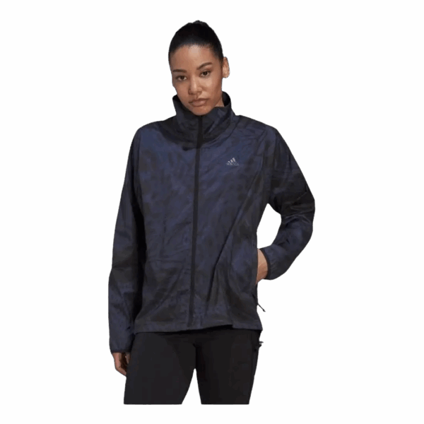 ADIDAS FAST RUNNING JACKE Damen Blau M Art.-Nr. HK8993