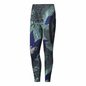 ADIDAS ADIZERO RUNNING ALLOVER PRINT 7/8 LEGGINS Damen Blau XS