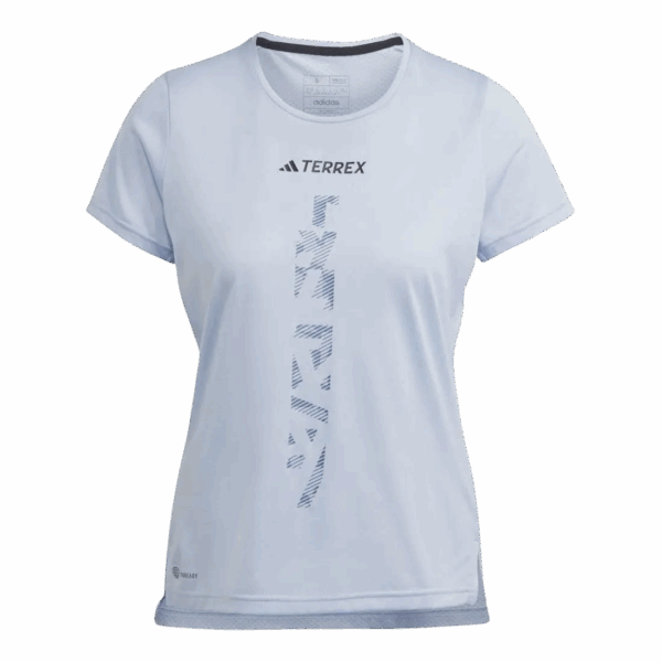 ADIDAS TERREX AGRAVIC TRAIL RUNNING T-SHIRT Damen Blau M
