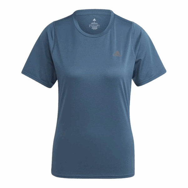 ADIDAS RUN ICONS RUNNING TEE Damen Blau XS Art.-Nr. IL4184