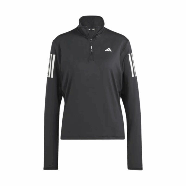 ADIDAS OWN THE RUN 1/2 ZIP LONGSLEEVE Damen Schwarz XS