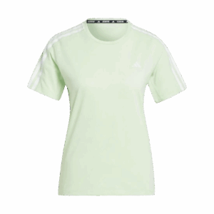 ADIDAS OWN THE RUN 3 STRIPES T-SHIRT Damen Grün XS