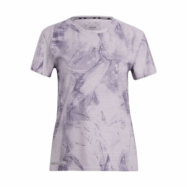 ADIDAS ULTIMATE ALLOVER PRINT T-SHIRT Damen Preloved Fig/Ash Purple XS