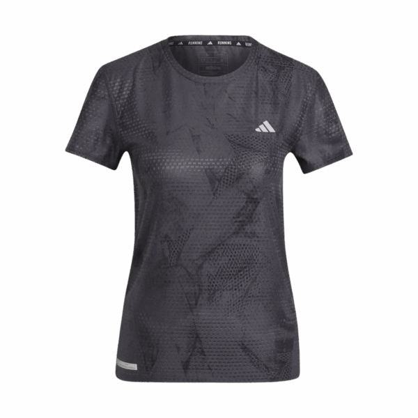 ADIDAS ULTIMATE ALLOVER PRINT T-SHIRT Damen Carbon/Black L