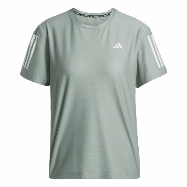 ADIDAS OWN THE RUN T-SHIRT Damen SILVER GREEN XS