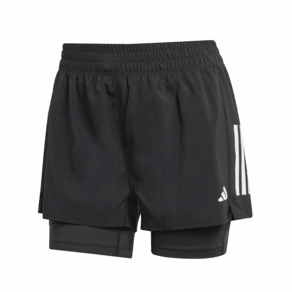 ADIDAS OWN THE RUN CLIMACOOL 2IN1 SHORTS Damen BLACK XS