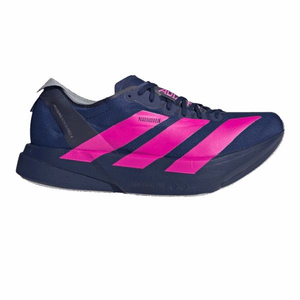 ADIDAS ADIZERO ADIOS PRO 4 Laufschuhe Herren BERLIN EDITION dark blue/shock pink/dash grey 43 1/3