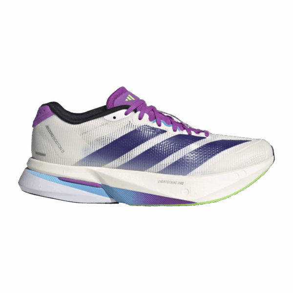 ADIDAS ADIZERO BOSTON 13 Laufschuhe Damen CWHITE/CPURPL/LIMBUR 39 1/3