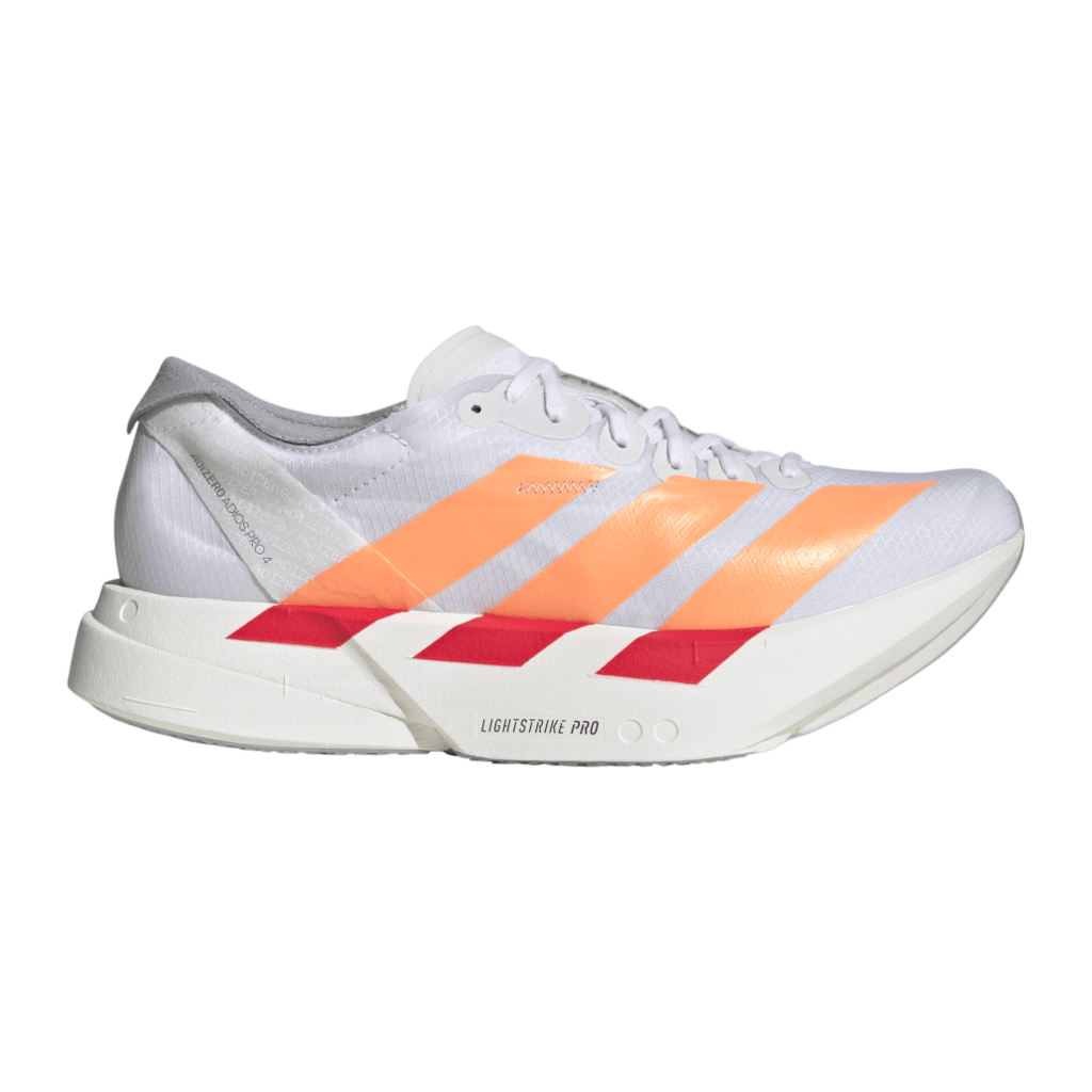 ADIDAS ADIZERO ADIOS PRO 4 Laufschuhe Damen Ftwr White/Beam Orange/Lucid Red 39 1/3 1 ADIDAS ADIZERO ADIOS PRO 4 Laufschuhe Damen Ftwr White/Beam Orange/Lucid Red 39 1/3