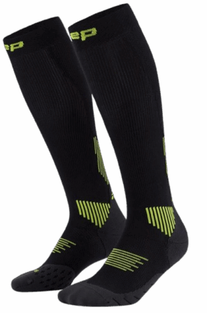CEP CORE RUN SOCKS TALL 5.0 Damen black/lime Gr. 2